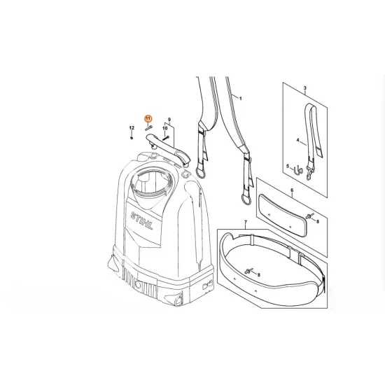 STIHL  Śruba z łbem płaskim M5x25 9110 319 1051